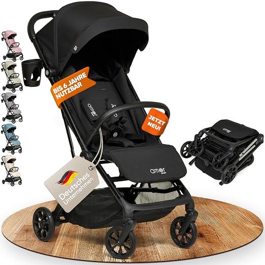Reisebuggy [Einhand-Faltsystem] leichter Kinderwagen | Buggy Klein Zusammenklappbar | Buggy für Reisen, kompakt für Auto & Urlaub | Verstellbarer Sitz Kinderwagen | Baby Stroller -