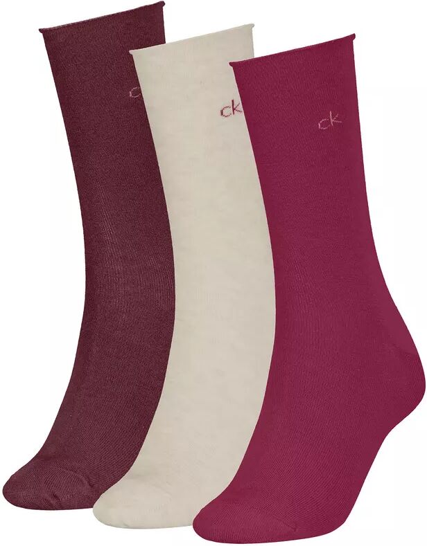 Calvin Klein - Socken, Waden 3 Pack, für Damen, Pink, Größe 39-42