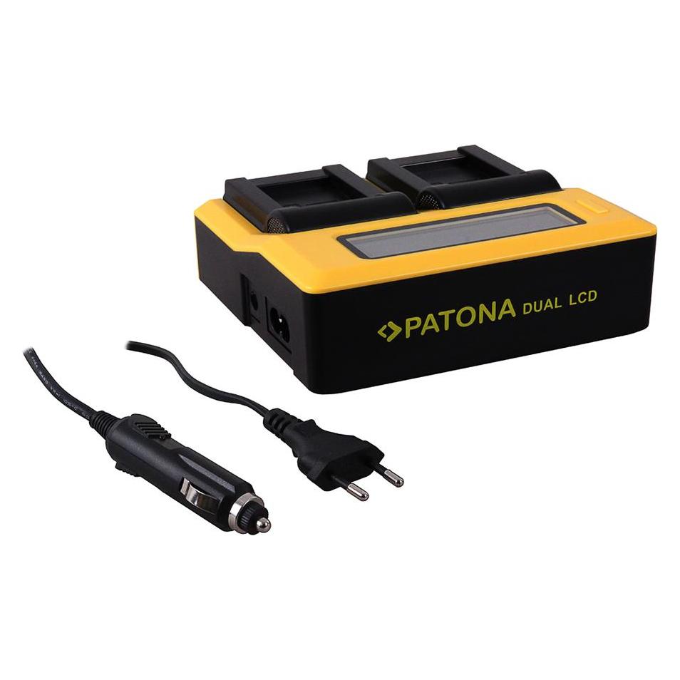 Patona Dual LCD Ladegerät für Canon LP-E10 (Kamera Akku Ladegerät) (30244988)