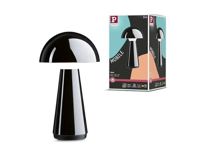 Paulmann 76994 LED Akkutischleuchte 3-Step-Dim Onzo IP44 2700K 2,6W Schwarz Mobile Tischleuchte USBC