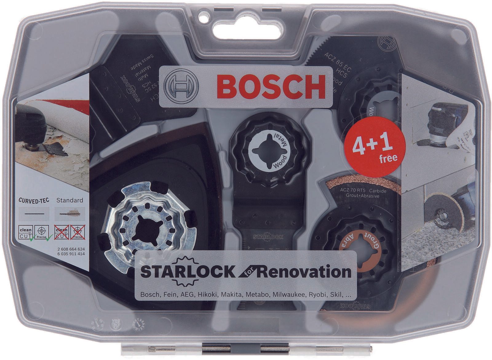 BOSCH Starlock Best of Renovation Segment- und Tauchsägeblätter-Set 8-teilig 2608664624