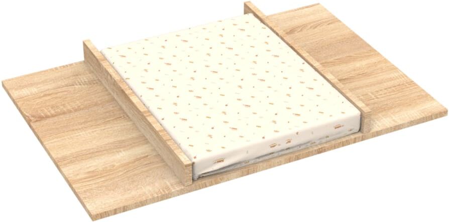 Sauthon Plan à langer pour commode en bois Marron 115x10x77cm