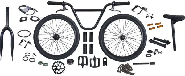 Colony Build Your Own Flatland BMX Bike Kit (Schwarz)