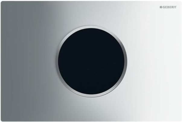 Geberit WC-Steuerung 115907KH6 Netzbetrieb, 2-Mengen-Spülung, hochglanz-verchromt