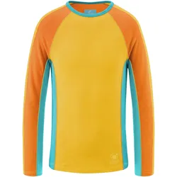 Normani, Jungen, Funktionsshirt, Kinder Merino Langarm Derby - 10021, Orange