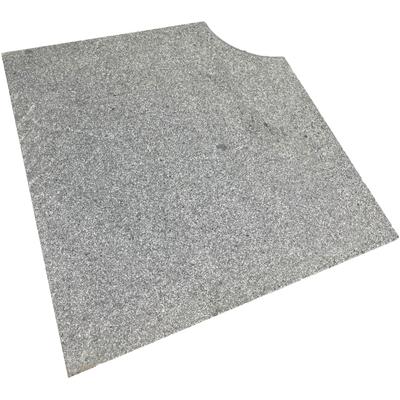 Beckenrandstein KWAD "Padang Dark", grau (anthrazit – g654), B:300cm H:3cm L:400cm, Granit, Bausteine, Granitumrandung für verschiedene Poolgrößen