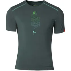 Ein schöner Fleck Erde, Herren, Funktionsshirt, Aufsteiger - Abseiler (XL), Grün