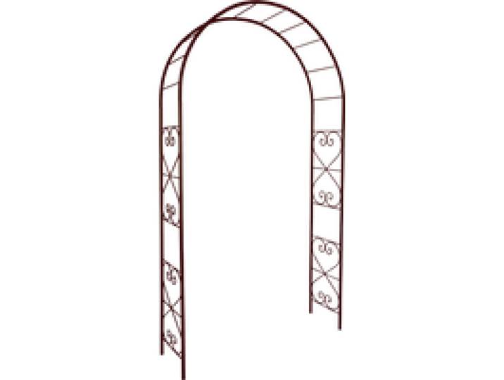 Arche de jardin en métal aspect fer vieilli 130x40x250 Romantique