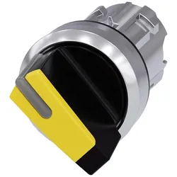 Siemens 3SU10522BF300AA0 Knebelschalter beleuchtbar, 22mm, rund, Metall, hochglanz, gelb, Knebel kurz