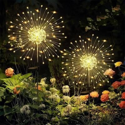 Uplift Essentials Garden Stake Floating Firework Display white