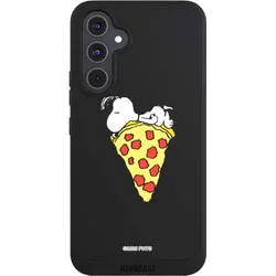 Nivocase Handyhülle für Samsung Galaxy A54 5G Hülle NIVOpure Case Schwarz Pizza Peanuts Snoopy (Samsung Galaxy A54 5G), Smartphone Hülle, Schwarz