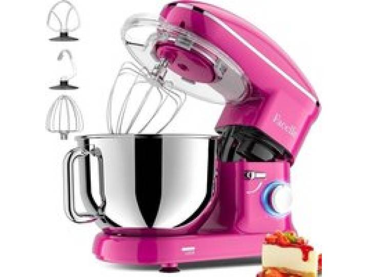 Robot Pâtissier Multifonctions - Facelle - 6 2L - 1500W - 6 Vitesses - Pourpre