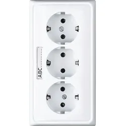 Jung KK-SCHUKO-Steckdose 3-fach CD 523 NA WW