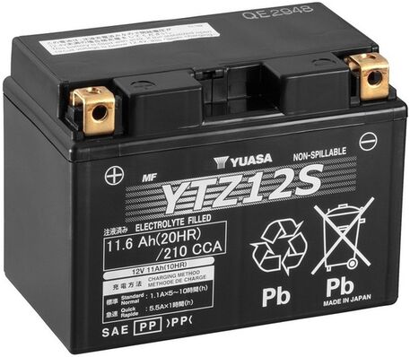 Yuasa Starterbatterie Agm High Performance Maintenance Free Ytz12s 12v 11ah 210a 68ah
