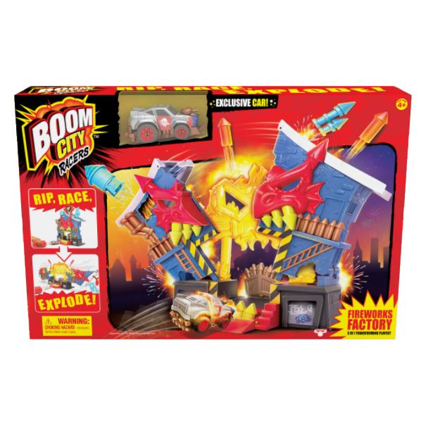 Zuru Boom City Racers Fireworks Factory - 3-in-1-Spielset - Rip, Race, Explode Sammelspielzeug, Au (20163)