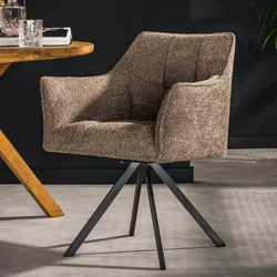 designline »Raster« Armstuhl Bouclé bouclé silberfarbig