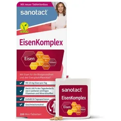 SANOTACT Eisen Komplex m.B2 Kupfer & Folsäure Tab. 100 St