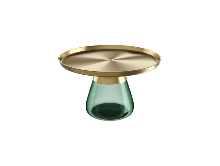 Design Couchtisch „Drop“ in verschiedenen Varianten Gold/Grün Akante Design
