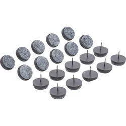 BGS DIY 80868 Satz Filzgleiter gestiftet Ø 24mm 20 teilig