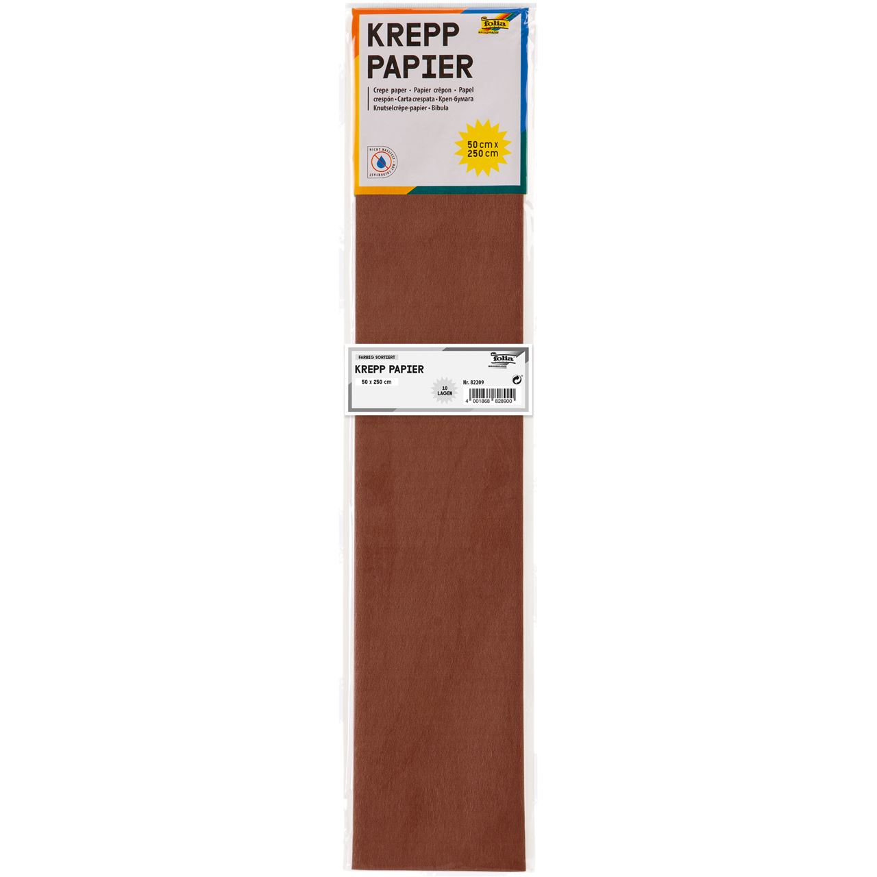 folia Krepppapier farbsortiert 32,0 g/qm 10 St.
