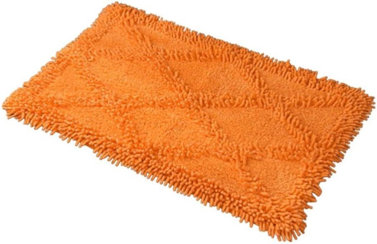 Modern Katoenen Vloerkleed met Geometrisch Patroon - Rechthoekig - Oranje - 45 x 70 cm