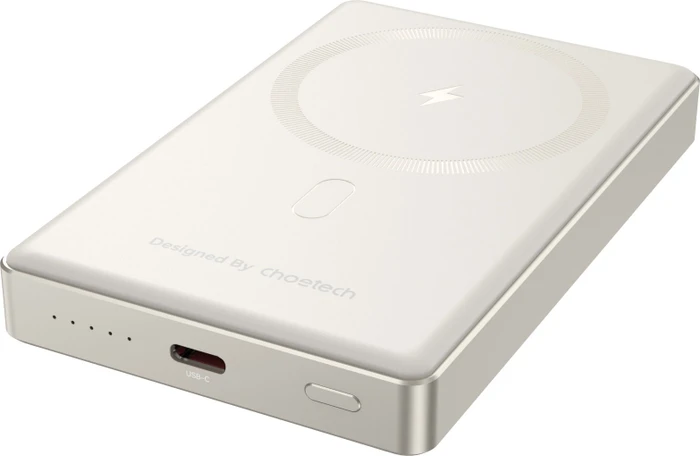 ChoeTech PD20W 10000mAh Ultra-thin magnetic power bank SUPER SLIM only 14.6mm--white