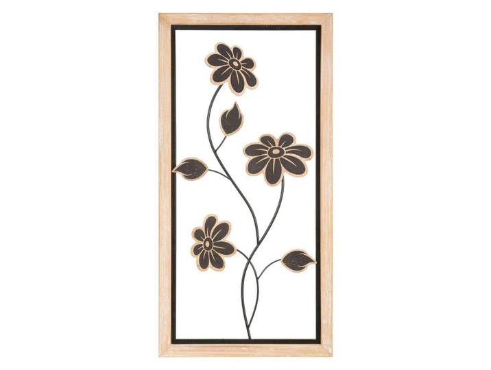 Wanddeko Girish Naturfarben, Schwarz B: 30 cm