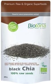 Biotona Semente De Chia Preta Crua Bio 400g