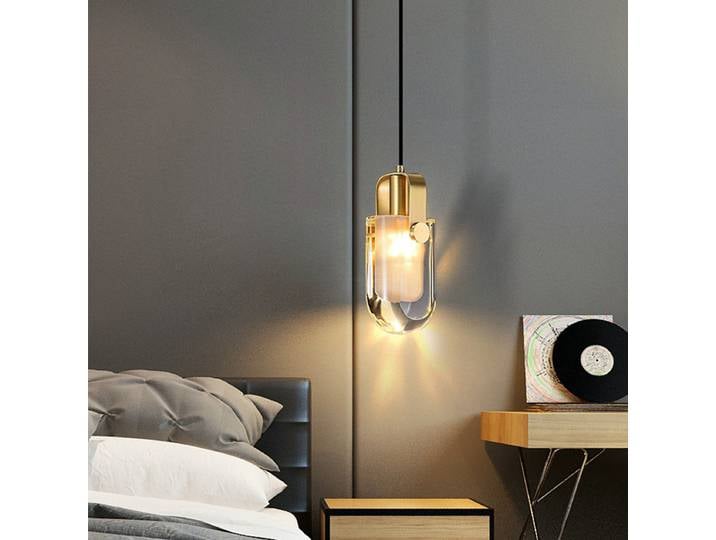 Luminaire suspendu moderne en cuivre, cristal de luxe, luminaire suspendu de chevet, décoration créative, petit lustre, salle à manger, salon, bar, moderne