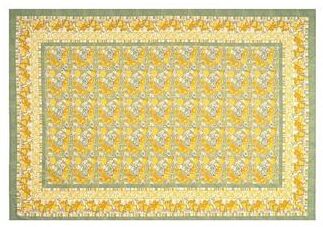 "Couleur Nature Citron Tablecloth - Blue - 59"" x 59"""