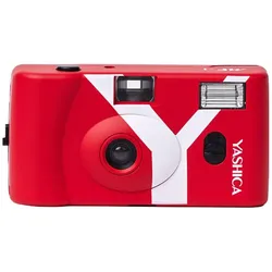 Yashica MF-1 Snapshot Art Camera Y Edition Red with 1 Film 400/24, Analogkamera, Rot