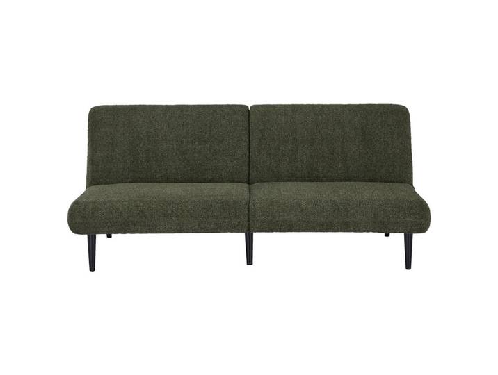 Schlafsofa, Grün, 184x87x80 cm, Holz, 3-Sitzer, Liegefunktion, Modern, CARRYHOME