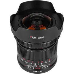 7artisans Festbrennweite 9mm F/5.6 – L-Mount (L-Mount, Vollformat), Objektiv, Schwarz