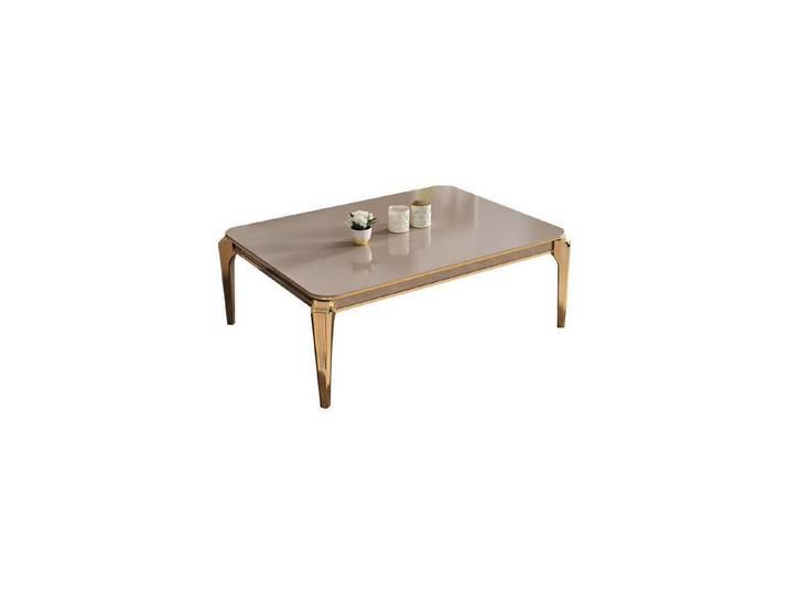 Xlmoebel Couchtisch Eleganter Wohnzimmertisch mit Glasplatte und modernem Design (Couchttisch), Hergestellt in Europa