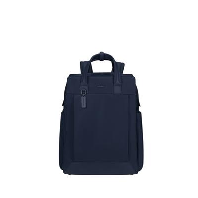 Notebookrucksack SAMSONITE "ESSENTIS Jana Ina Zarrella 17 L 14.1" RFID", Gr. B/H/T: 30cm x 40cm x 14cm, blau, Polyester, Rucksäcke, City Rucksack, Laptoptasche mit ergonomischem Rucksackgurt
