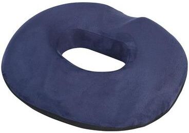 Inspired Living Orthopedic Memory Foam Coccyx Seat Cushion Tailbone & Hemorrhoid Relief Pillow blue