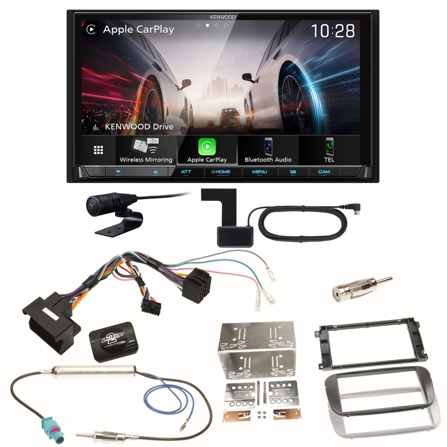 Kenwood DMX8021DABS Android Auto Einbauset für Ford Focus Mondeo S-Max Galaxy