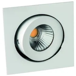 Rutec Projekt LED Einbaustrahler RINCA COB, IP20, quadratisch, 350mA, 8W 2700K 694lm 25°, CRI >90, schwenkbar, drehbar, weiß RUP-PEG671UWWOK