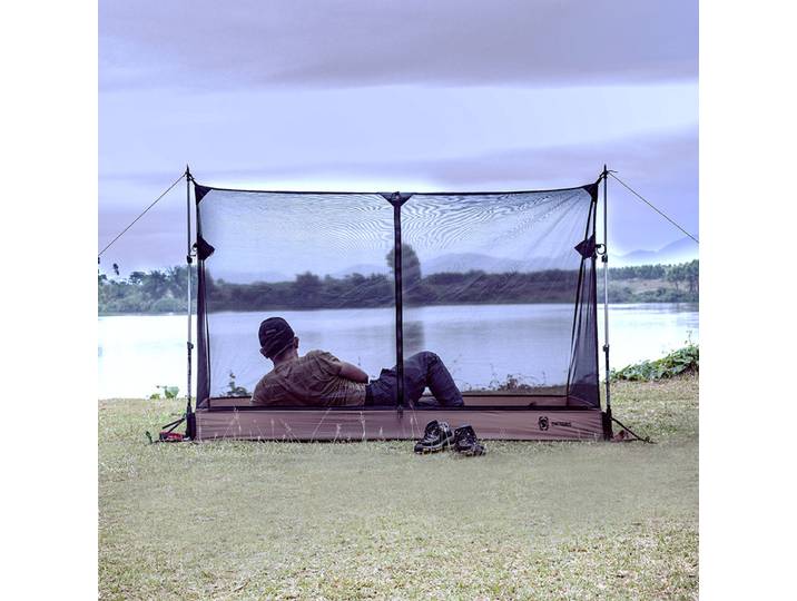 Tente intérieure en maille OneTigris pour 1 personne, abri de camping avec sol imperméable pour la randonnée, les survieistes et la chasse