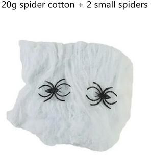 Uplift Picks Giant Black Spider Halloween Decoration white