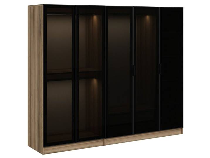 Kleiderschrank Uyumak rauch Melamin B 225 cm - Kleiderschrank