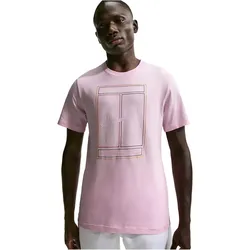 NIKE NikeCourt Standard Heritage Tennisshirt Herren 663 - pink foam L