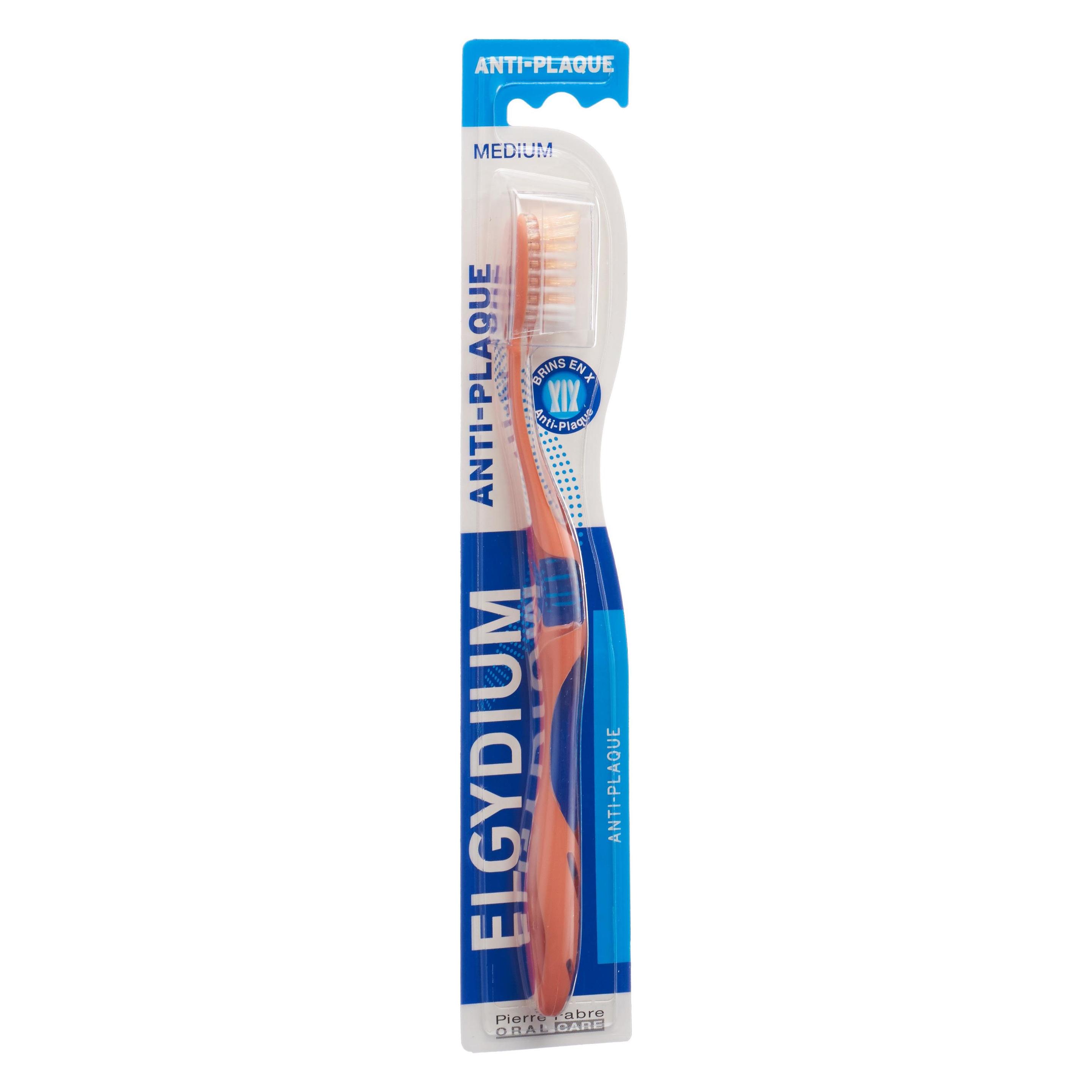 Elgydium Anti-Plaque Zahnbürste medium (Mittel, 1x) (100025)