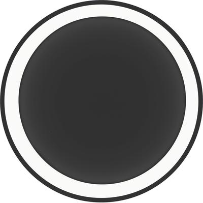 LED Deckenleuchte "AARON", schwarz-weiß (schwarz), 1, Ø 48cm H: 6,5cm, 1 Stk., HELL HÖLLISCH GUTES LICHT, Leuchten, B-Link Fernbedienung, CCT, LED Deckenleuchte