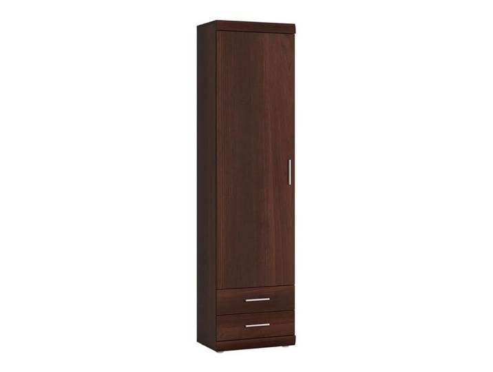 Feldmann-Wohnen Stauraumschrank Imperial (1 Tür, 3 Fachböden, 2 Schulbaden, 1-St., moderne Nussbaumoptik, Kunststoffgriffe) 50x37,5x195cm Nussbaum Imperial