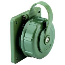 Bals Elektrotechnik 7185 Anbau-Steckdose mit Deckel RAL 6031 (Bronzegrün)