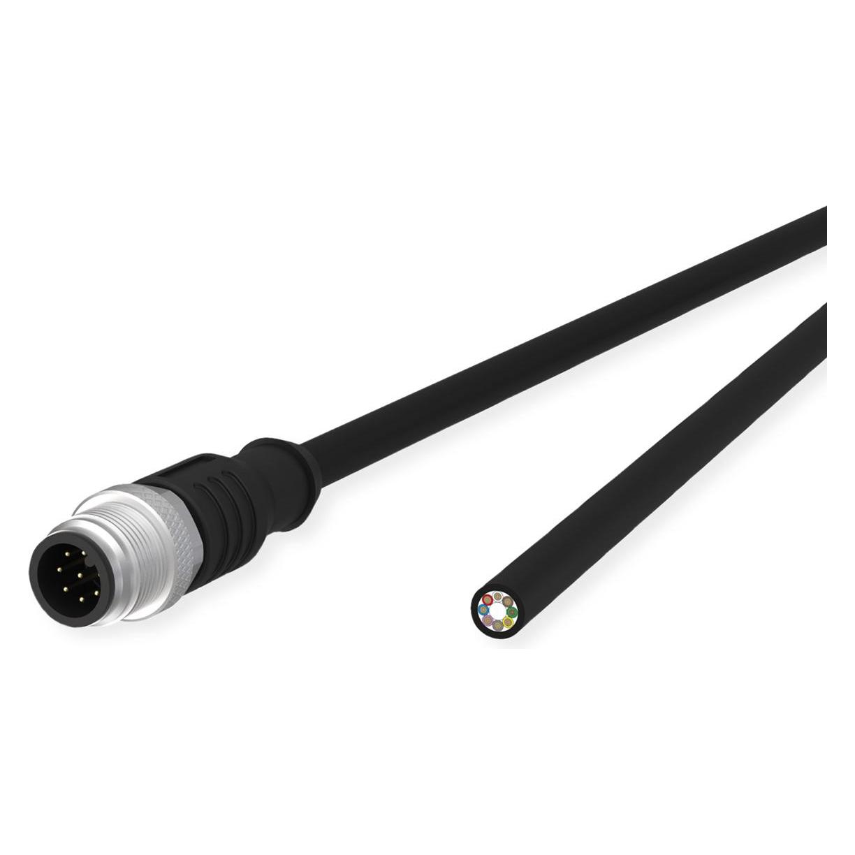 Metz Connect Sensor-/Aktorltg., M12-ST A-kodiert (1 m) (142MEA10010)