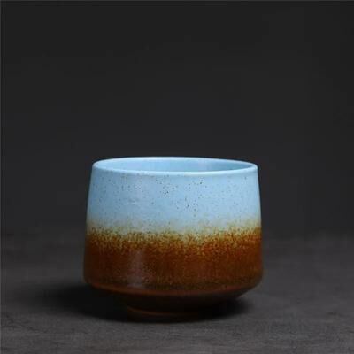 Uplift Essentials Gradient Ceramic Coffee And Tea Cup blue brown