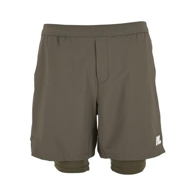 Shorts ANOTHER COTTON LAB "Another Cotton Lab SRC 2 in 1 Training Shorts", Herren, Gr. M, US-Größen, grün, 100% Polyester, normal, Hosen Shorts