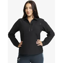 Ridge Half-zip Stretch Shirt Damen Black, Größe:XS - Damen > Oberteile > Hemdblusen - Schwarz